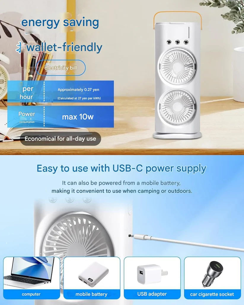 MiniCooler With Double Ended Spray Fan