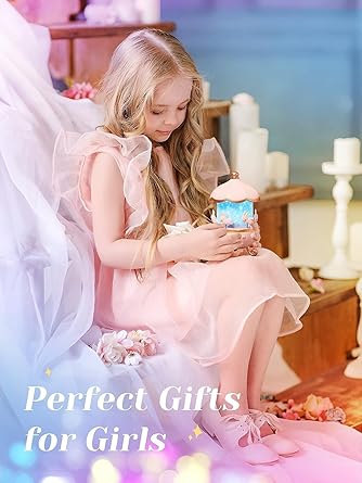 Star LED Projector Night Light - 72 Light Modes Baby Sound Machine for Kids Room Decor, Bedroom - Kawaii Unicorn Gifts for Girls, Clear